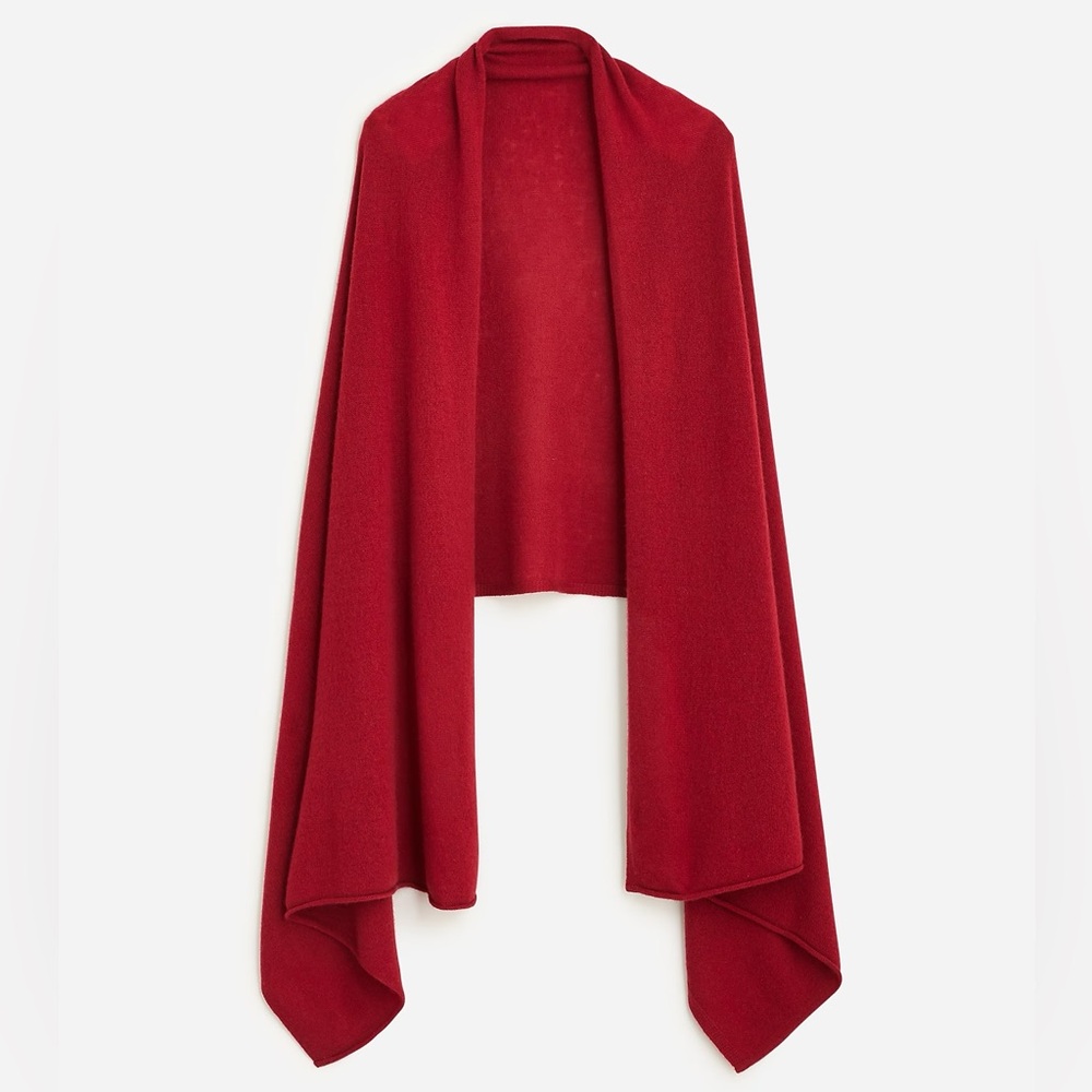 J. Crew Red Wrap Scarf